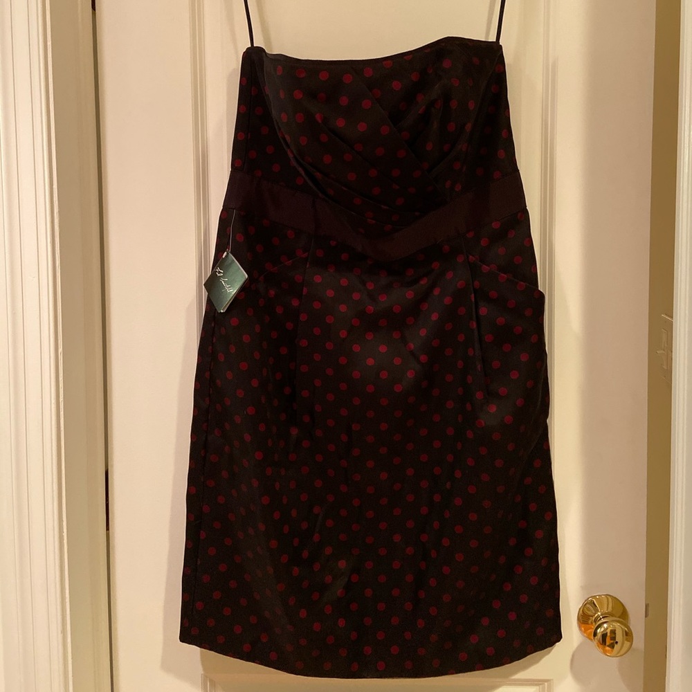 NWT White House Black Market Strapless Party Dress